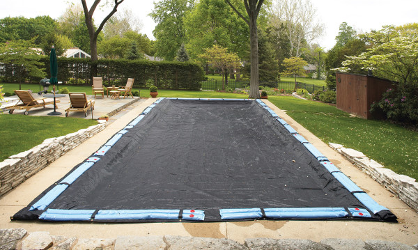 23' x 41' Rugged Mesh Cover for 18' x 36' Rectangle Pool - Black